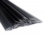 Plastic welding rods PPS 8x1mm Flat Black 25 rods